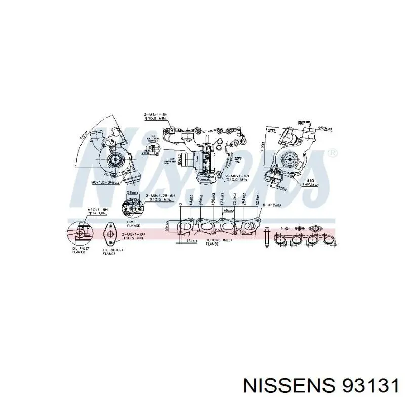 93131 Nissens turbocompresor