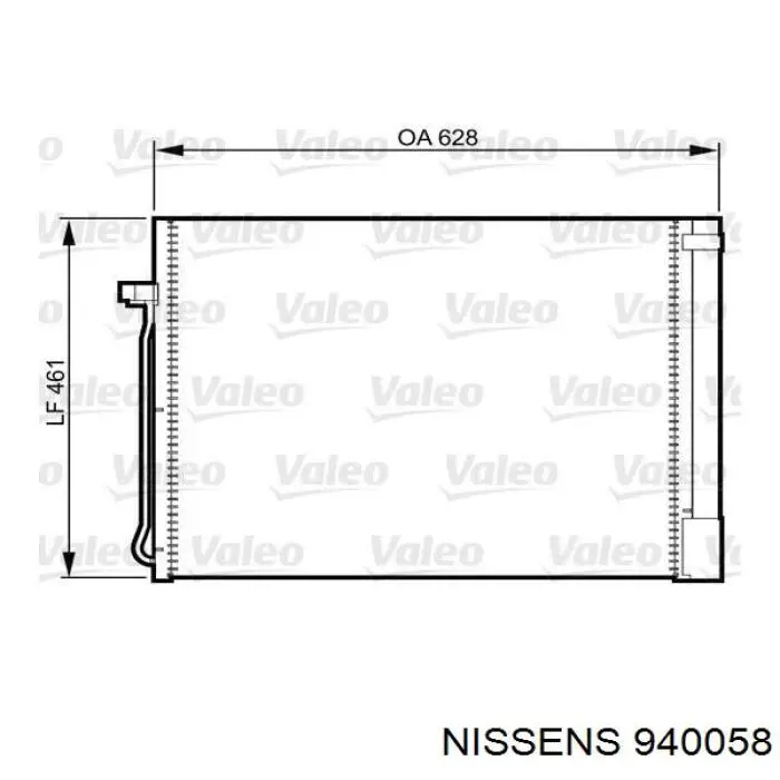 940058 Nissens condensador aire acondicionado