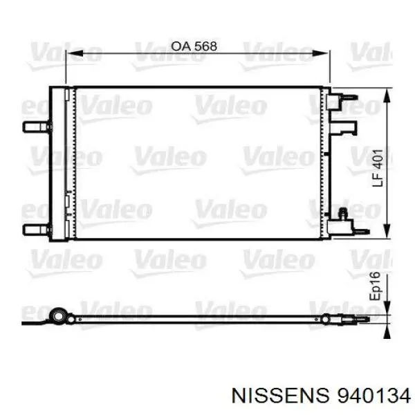 940134 Nissens condensador aire acondicionado