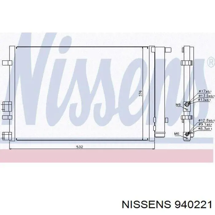 940221 Nissens condensador aire acondicionado