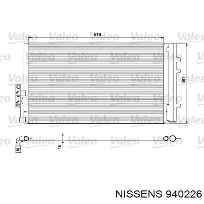 940226 Nissens condensador aire acondicionado