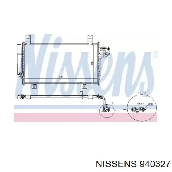 940327 Nissens condensador aire acondicionado