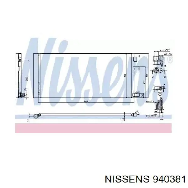 921000006R Renault (RVI) condensador aire acondicionado