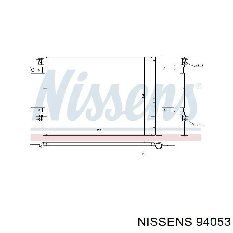 94053 Nissens condensador aire acondicionado