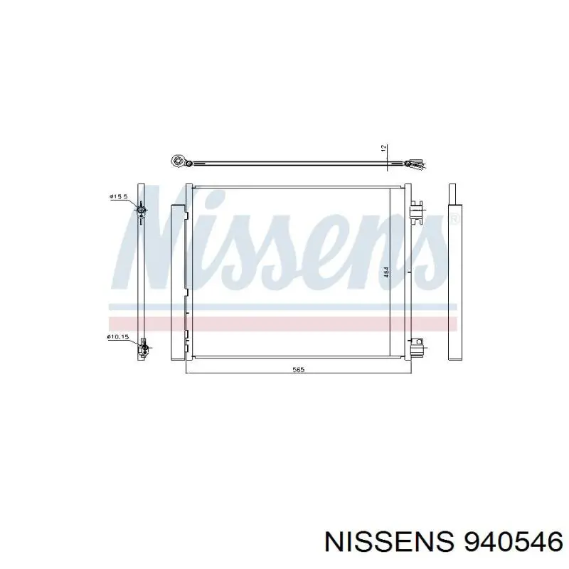 940546 Nissens condensador aire acondicionado