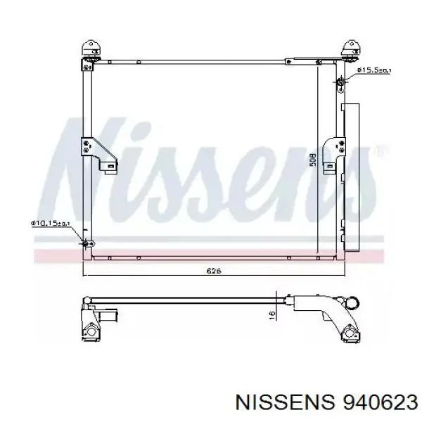 940623 Nissens condensador aire acondicionado