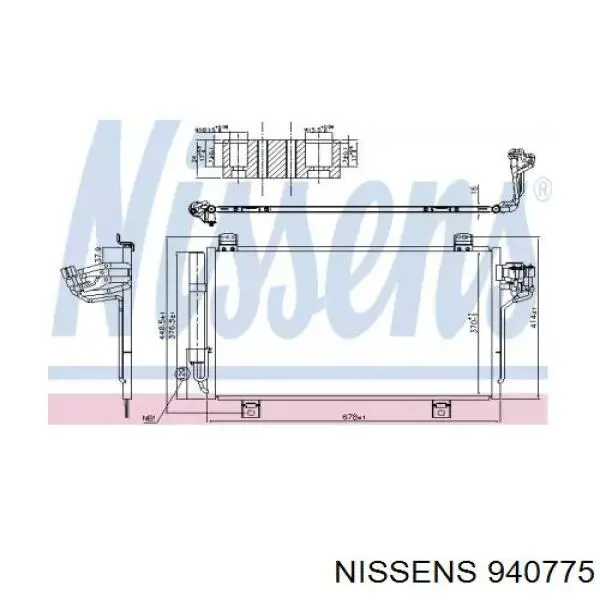 DA6G61480 Mazda condensador aire acondicionado