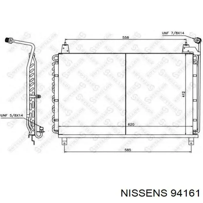 A1268302870 Mercedes condensador aire acondicionado