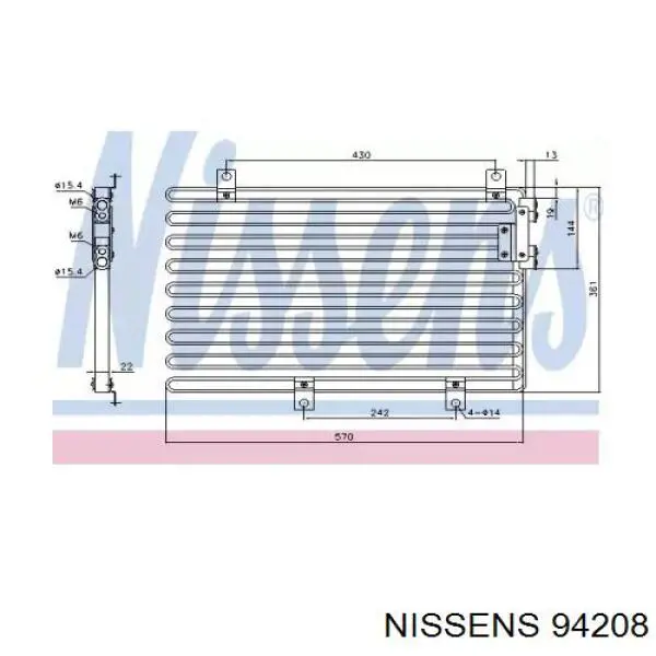  Condensador aire acondicionado para Alfa Romeo 145 930