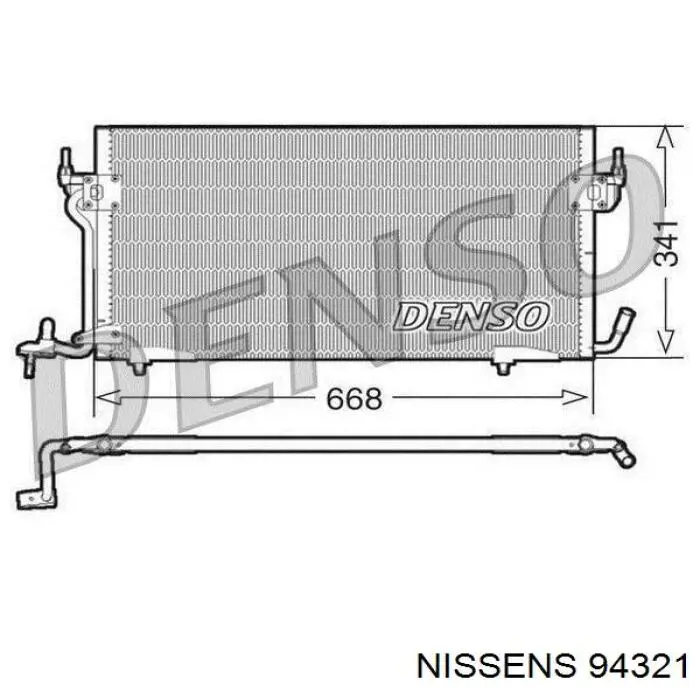 94321 Nissens condensador aire acondicionado