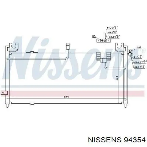  Condensador aire acondicionado para Mazda 323 BA