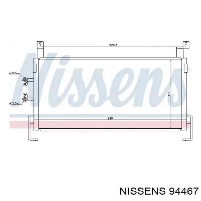  Condensador aire acondicionado para Dodge Neon 