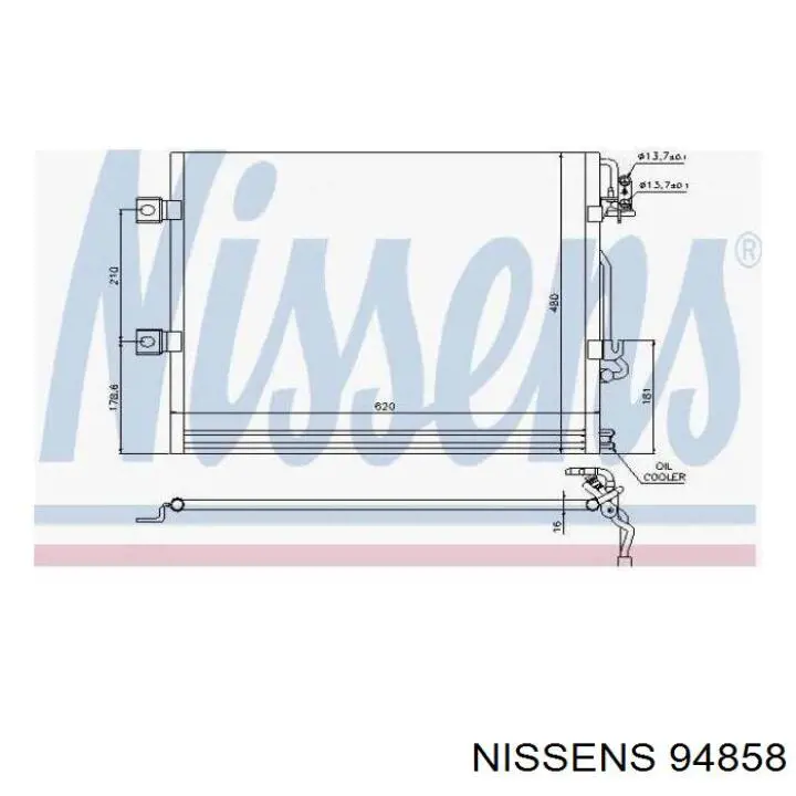 A 221 500 01 54 Mercedes condensador aire acondicionado