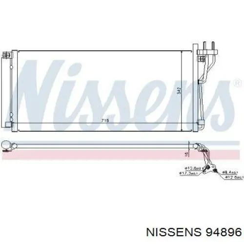 94896 Nissens condensador aire acondicionado