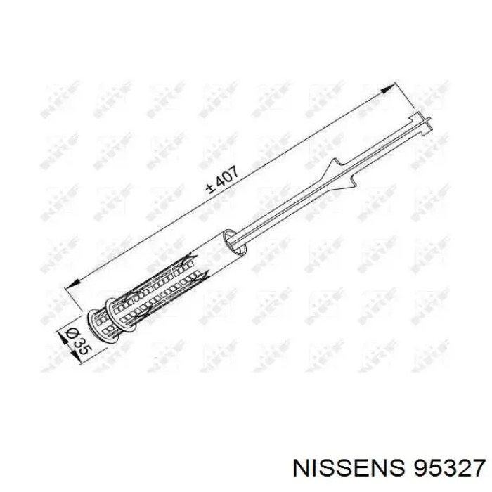 95327 Nissens receptor-secador del aire acondicionado