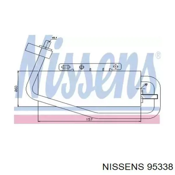 95338 Nissens receptor-secador del aire acondicionado