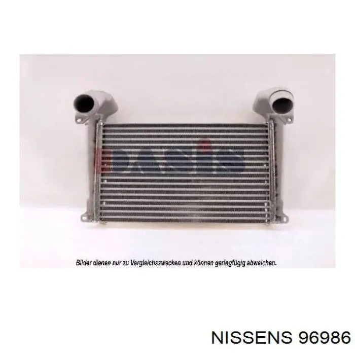 96986 Nissens radiador de aire de admisión