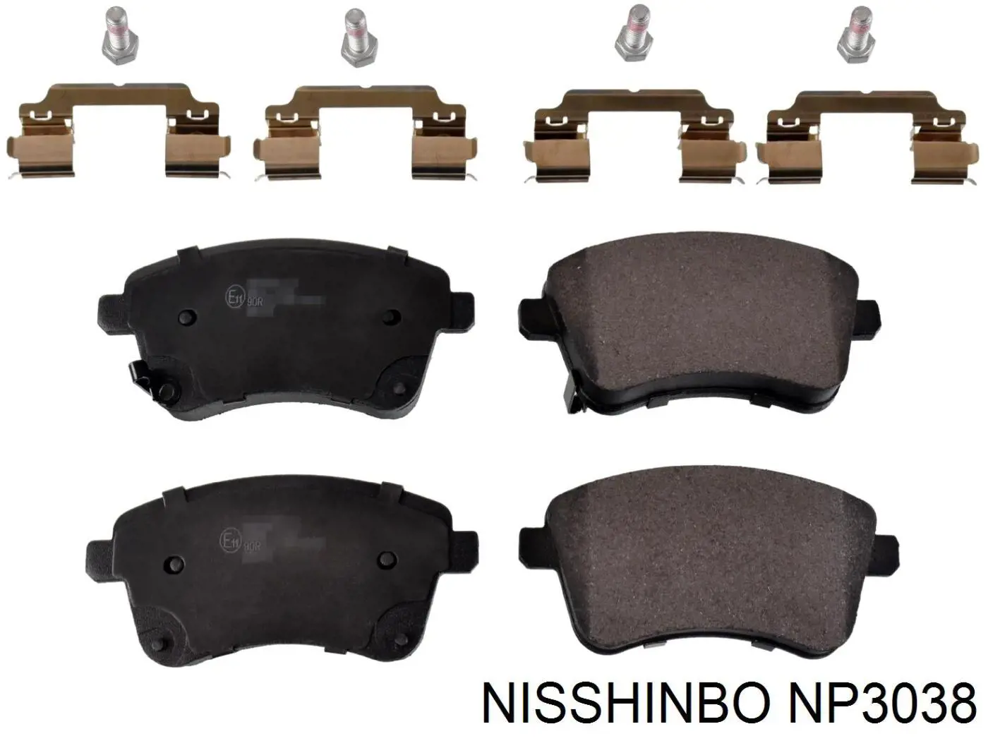 NP3038 Nisshinbo pastillas de freno traseras