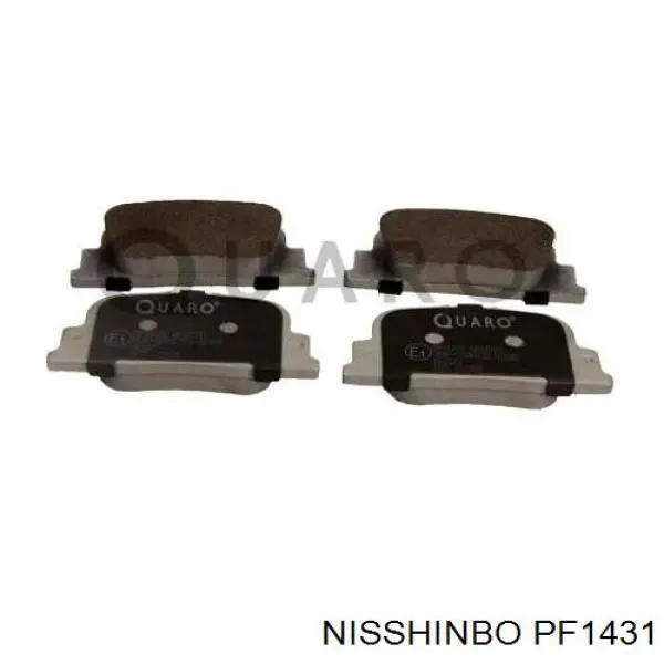 PF1431 Nisshinbo pastillas de freno traseras