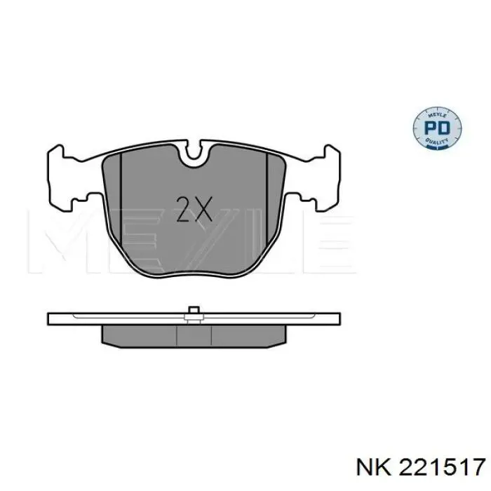 221517 NK pastillas de freno delanteras