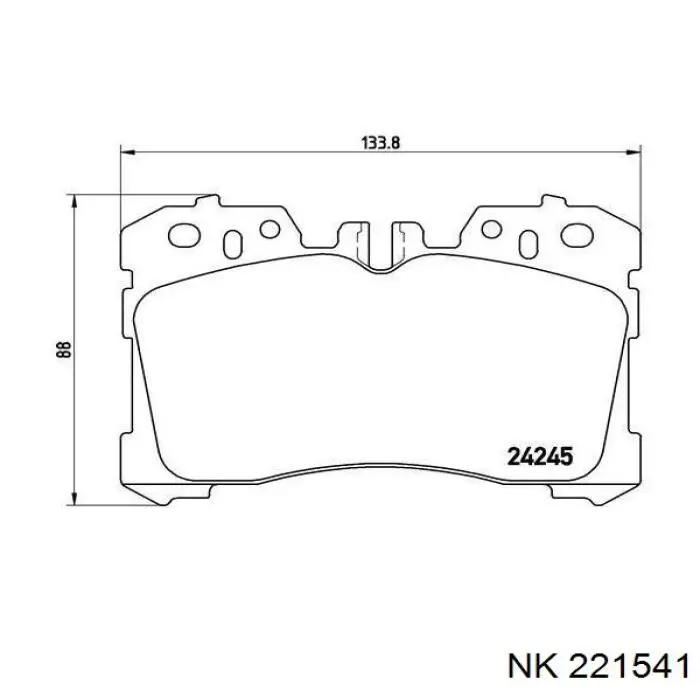 221541 NK pastillas de freno delanteras