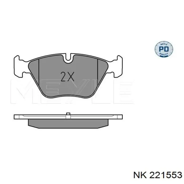 221553 NK pastillas de freno delanteras