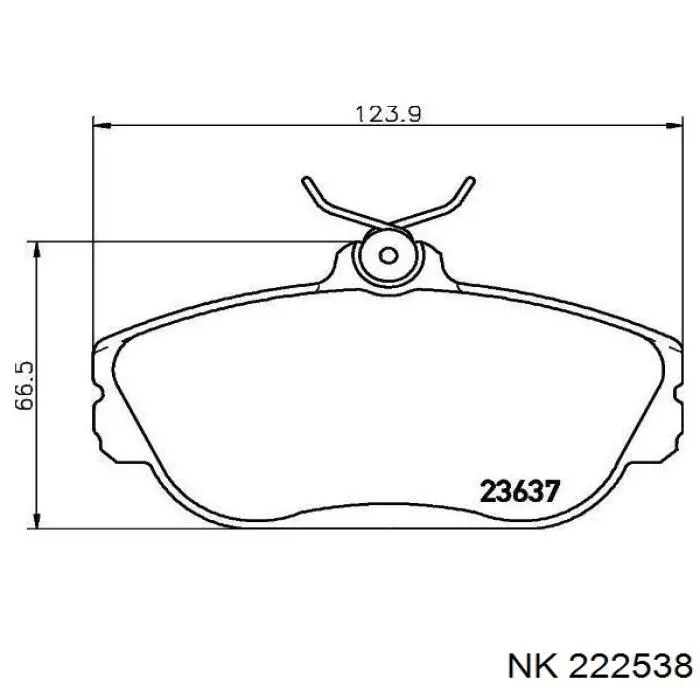 222538 NK pastillas de freno delanteras