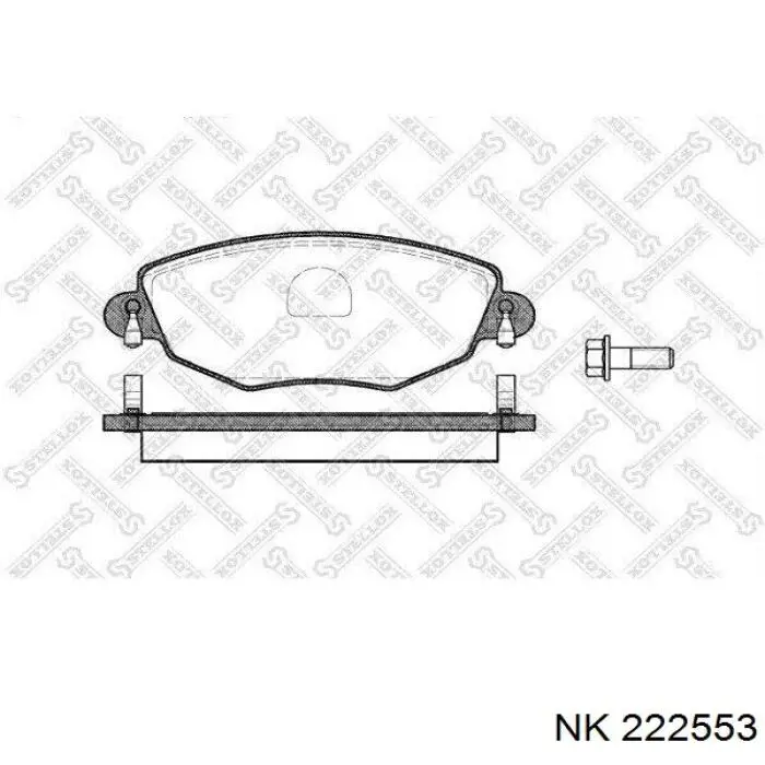 222553 NK pastillas de freno delanteras