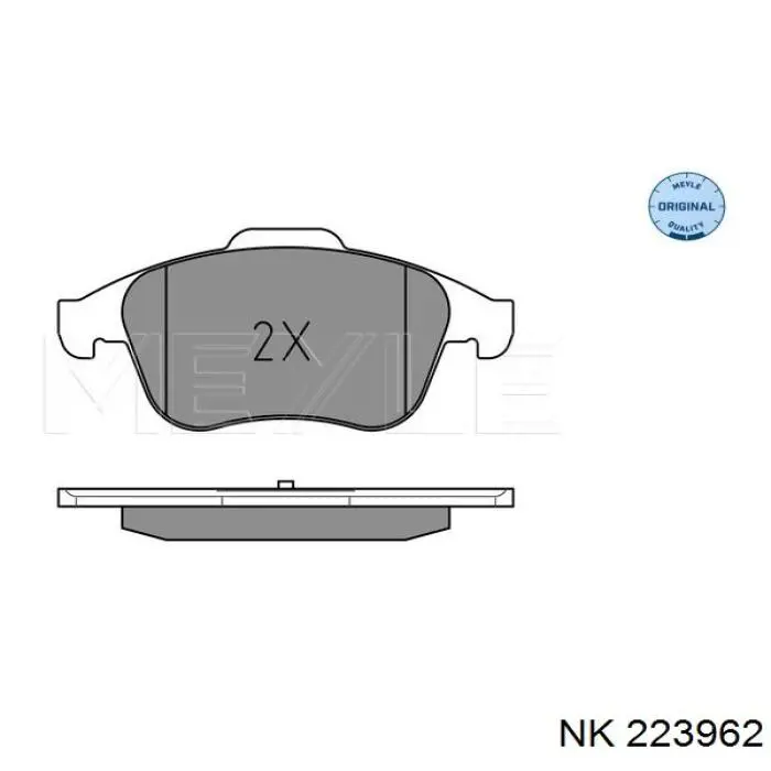 223962 NK pastillas de freno delanteras