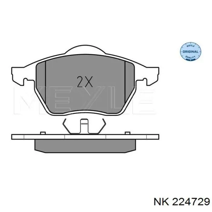 224729 NK pastillas de freno delanteras