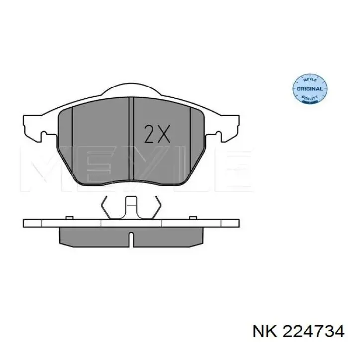 224734 NK pastillas de freno delanteras