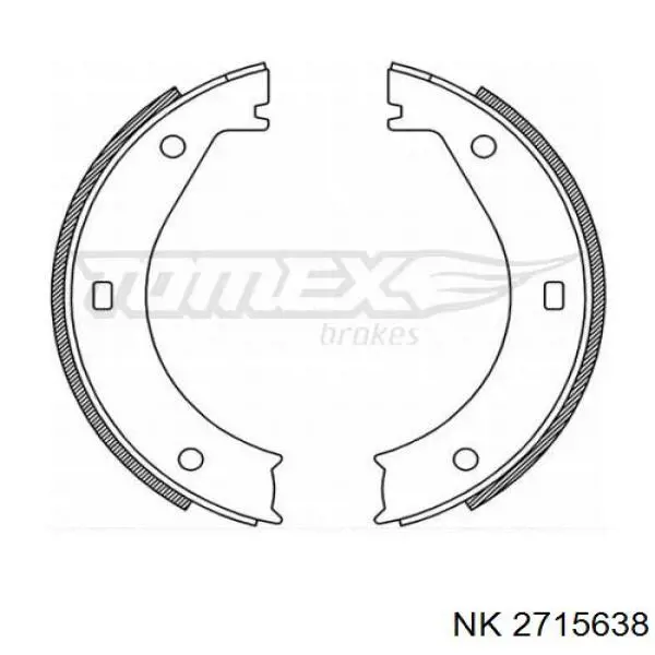 2715638 NK juego de zapatas de frenos, freno de estacionamiento