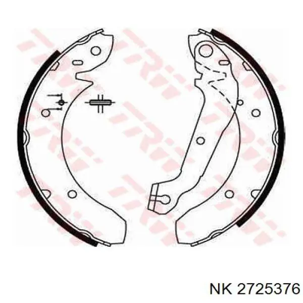2725376 NK zapatas de frenos de tambor traseras
