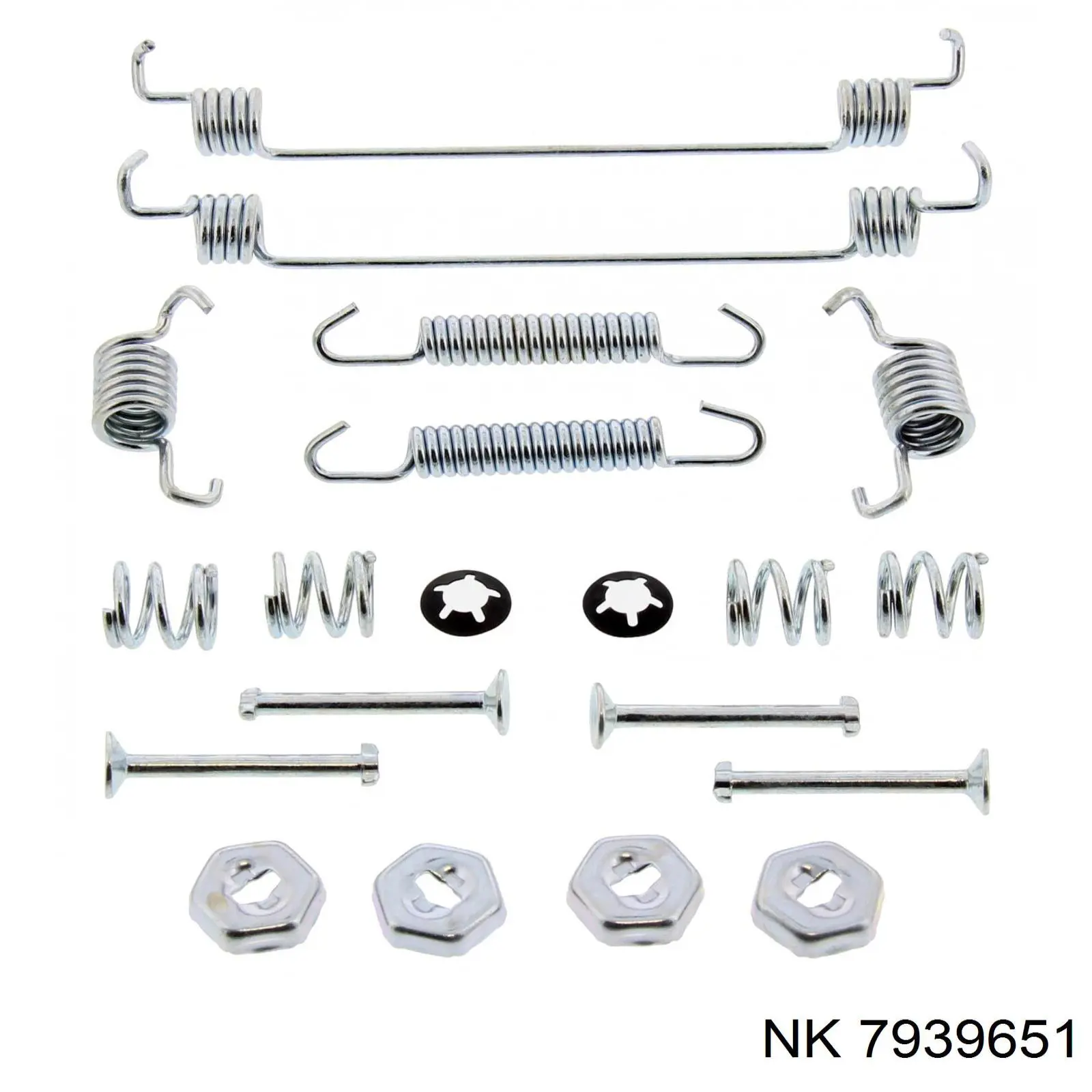 7939651 NK kit de montaje, zapatas de freno traseras