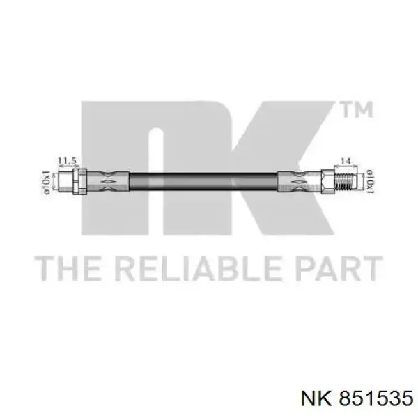 851535 NK tubo flexible de frenos trasero