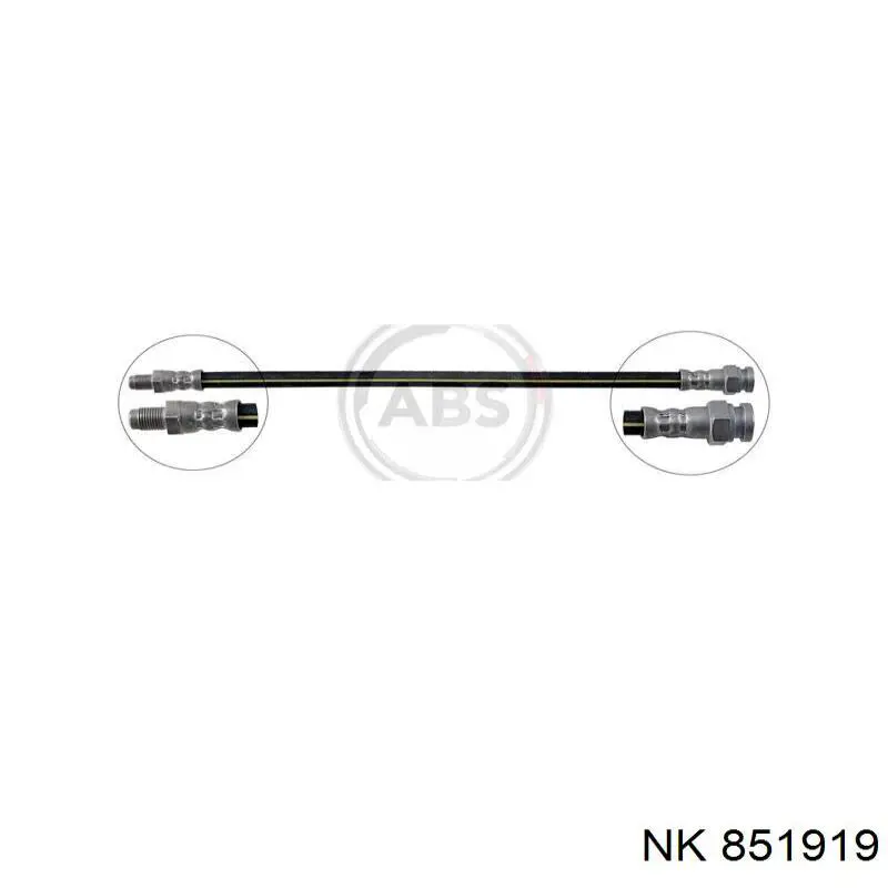 851919 NK tubo flexible de frenos trasero