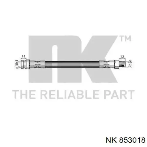 853018 NK tubo flexible de frenos trasero