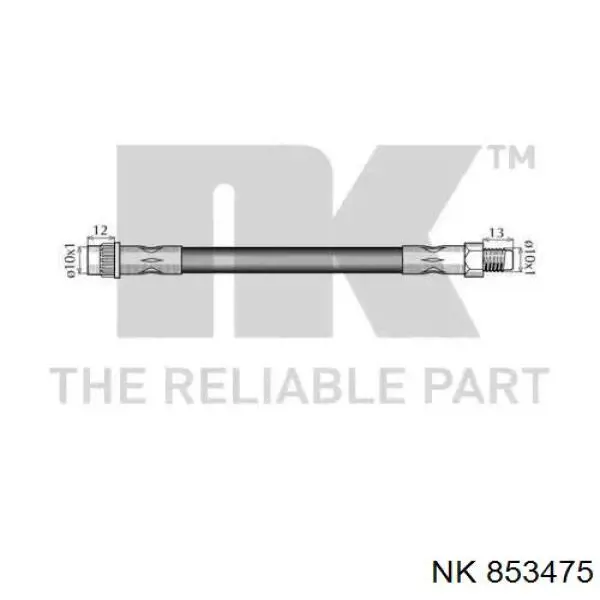 853475 NK tubo flexible de frenos delantero izquierdo