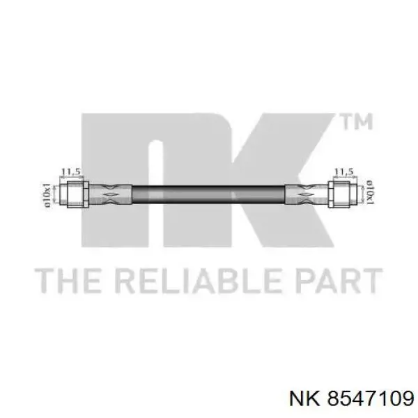 8547109 NK tubo flexible de frenos trasero