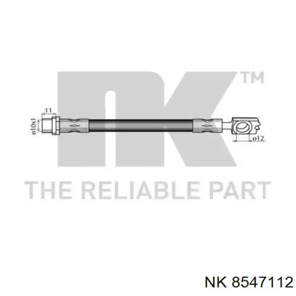 8547112 NK tubo flexible de frenos trasero