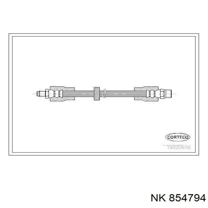 854794 NK tubo flexible de frenos trasero