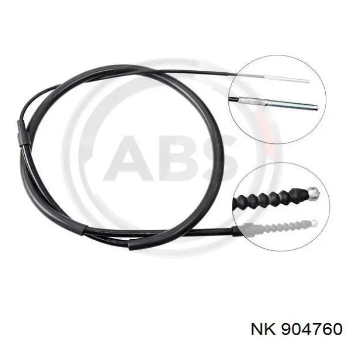 904760 NK cable de freno de mano trasero derecho/izquierdo