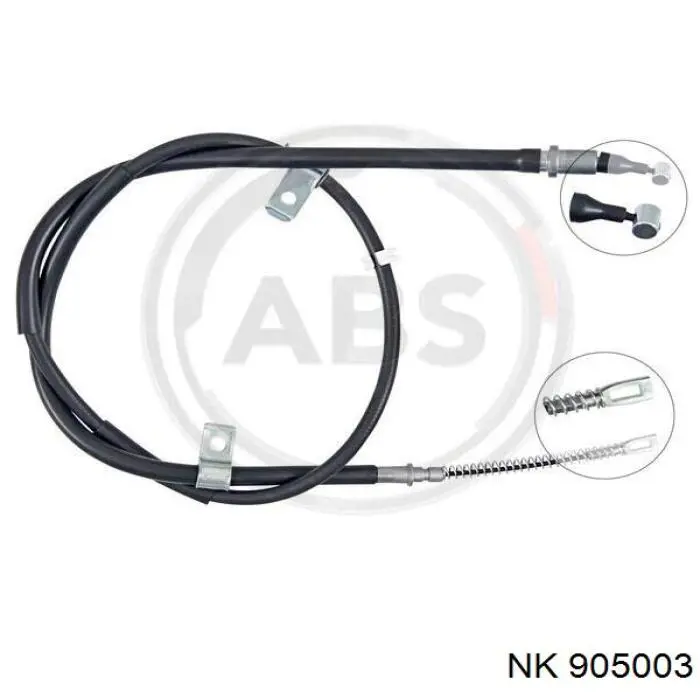 905003 NK cable de freno de mano trasero derecho