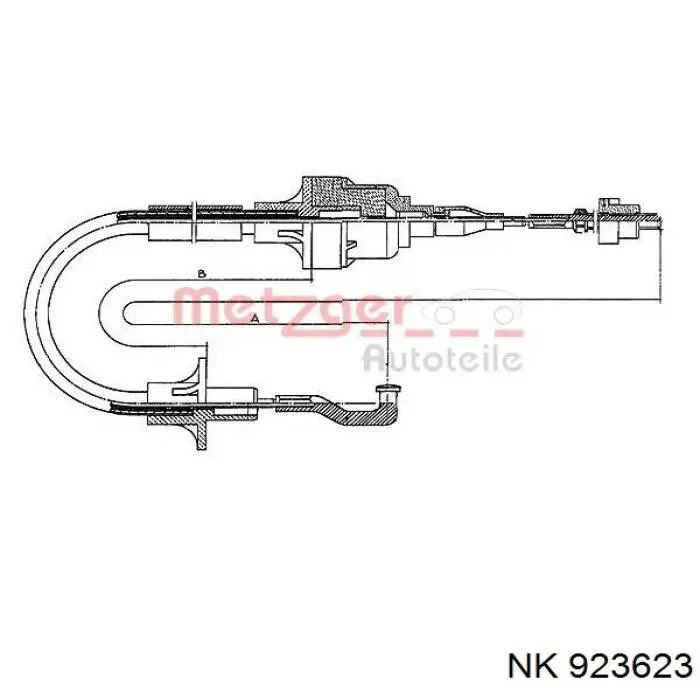 923623 NK cable de embrague