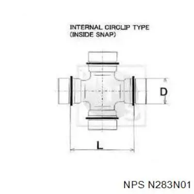  Cruceta de árbol de cardán trasero para Nissan Patrol Y61