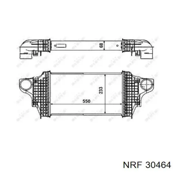  Radiador de aire de admisión para Mercedes R W251