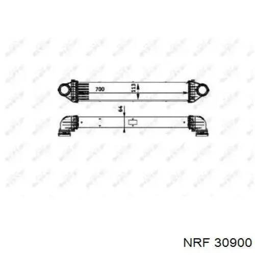  Radiador de aire de admisión para Mercedes B W245