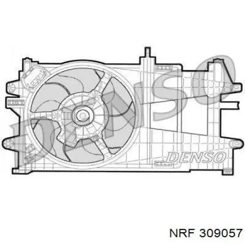 309057 NRF radiador de aire de admisión