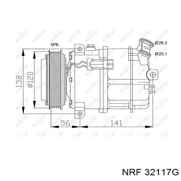 6854025 Opel compresor de aire acondicionado