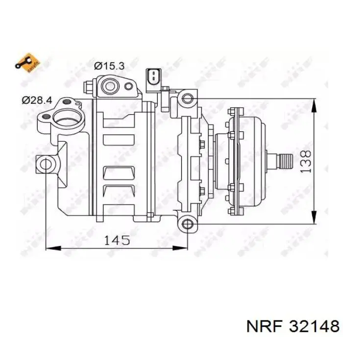 7H0820805H Volvo compresor de aire acondicionado